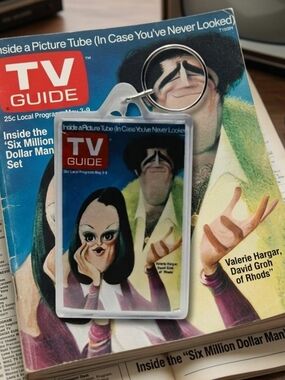 Vintage Cover Art Key & Card Holder - Multi-color